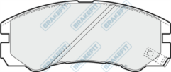 Brake Pad Set FR - PD3458 BrakeFit FR Brake Pad Set