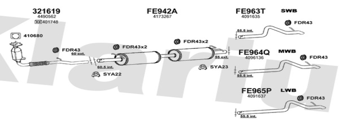 Ford transit exhaust system #2